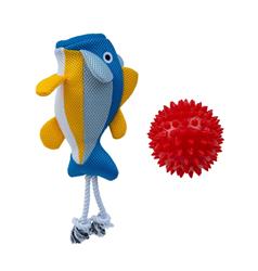 Territory Fish - 2-in-1 (Rope & Ball) Toy