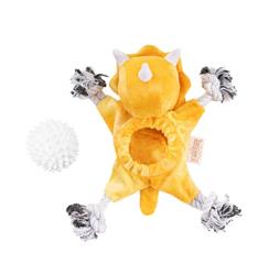 Territory Triceratops 2-in-1 Plush Dog Toy