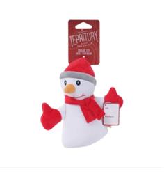 Territory Dog Toys - Snowman Plush Squeaker 8in