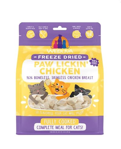 Weruva Cat Freeze Dried, Paw Lickin' Chicken with Chicken Breast, 7oz Bag