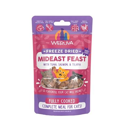 Weruva Cat Freeze Dried Mideast Feast - Tuna, Salmon & Tilapia - 1oz
