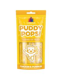 Weruva Puddy Pops Lickable Chicken & Pumpkin Cat Treat .5oz 5pk