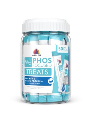 Weruva Wx Phos Focused, Chicken Formula Lickable Cat Treats, 0.5oz Tube, Pack of 5