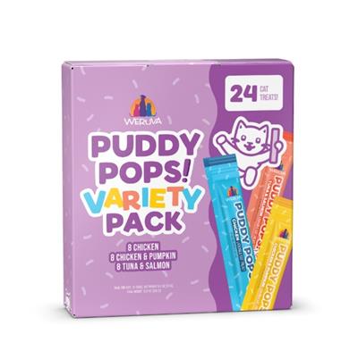 Weruva Puddy Pops Chicken Lickable Cat Treats, 0.5 oz, Count of 50