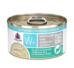 Weruva Wx Phos Focused Tilapia & Chicken Formula in a Hydrating Puree Grain Free Cat Food 3 oz