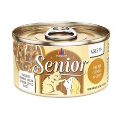 Weruva Cat Senior Chicken in Gravy Wet Cat Food Can, 3-oz
