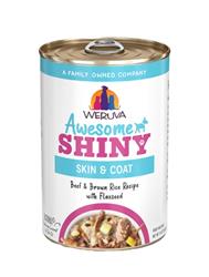 Weruva Wet Dog Food - Awesome Shiny Beef & Brown Rice Recipe with Flaxseed In Broth Canned