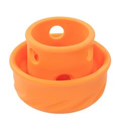 Totally Pooched Puzzle'N Play Mushroom Orange, 1.4 Cup Large