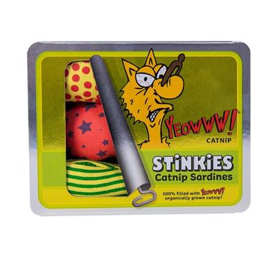 Ducky World Yeowww! Stinkies Catnip Fish 3-Pack