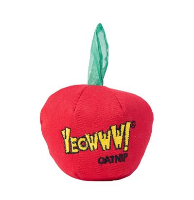 Yeowww! Apple Catnip Cat Toy Red, Green 1ea