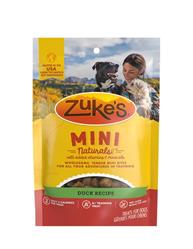 Zuke's Dog Mini Naturals Duck Recipe Treats 1Lb