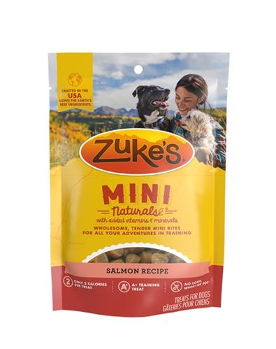 Zuke's Dog Mini Naturals Salmon Recipe Treats 1Lb