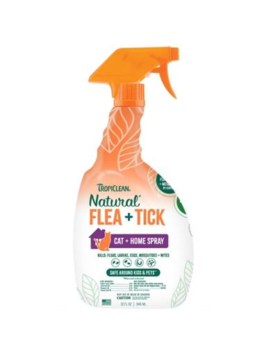 TropiClean Natural Flea & Tick Home & Cat Spray 32oz