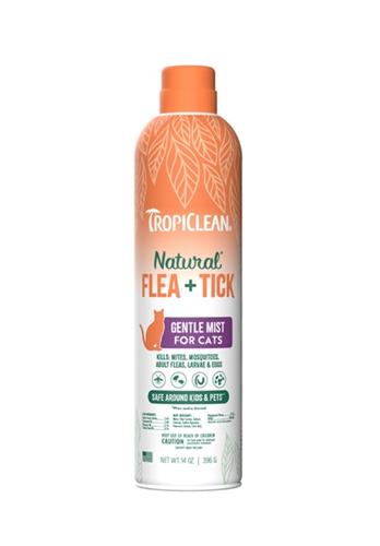 TropiClean Natural Flea & Tick Gentle Mist Spray for Cats 14oz