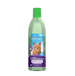TropiClean Fresh Breath Dental Water Additive + Urinary Tract Support for Cats 16oz