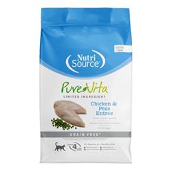 PureVita Limited Ingredient Chicken & Peas Entrée Grain Free Dry Cat Food 4LBS