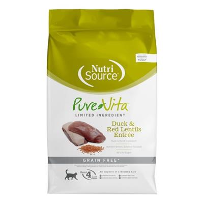 PureVita Grain Free Duck and Red lentils Dry Cat Food 12LBS