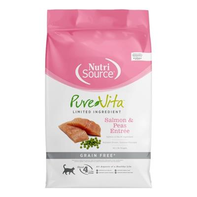 PureVita Limited Ingredient Salmon & Peas Entrée Grain Free Dry Cat Food 4LBS