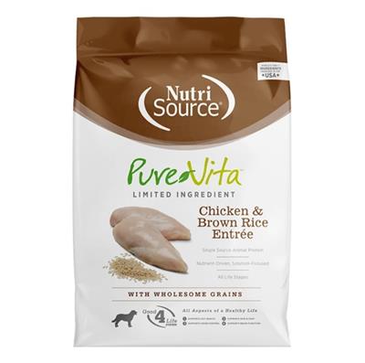 PureVita Chicken & Brown Rice Dry Dog Food 12 lb