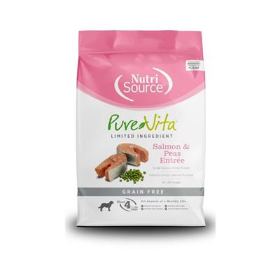 PureVita LID Grain Free Dry Dog Food Salmon & Peas Entrée 25lb