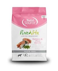 Pure Vita Grain-Free Salmon & Peas Entree Dry Dog Food 12 Lb