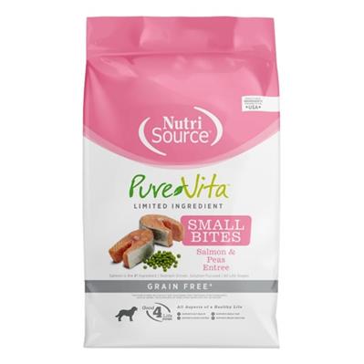 PureVita LID Grain Free Small Bites Dry Dog Food Salmon & Peas 12 lb