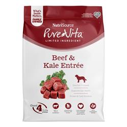 Nutrisource PureVita Beef & Kale Grain Free Dry Dog Food 25lbs