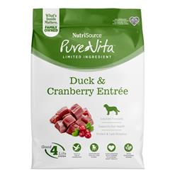 Nutrisource PureVita Duck & Cranberry Dry Dog Food 12lb