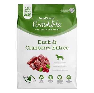 PureVita Duck & Oatmeal Dry Dog Food 4lb