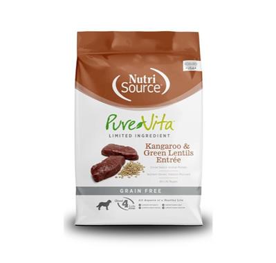 PureVita LID Grain Free Dry Dog Food Kangaroo & Green Lentils Entrée 25lb
