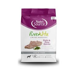 PureVita LID Grain Free Dry Dog Food Pork & Peas Entrée 25lb