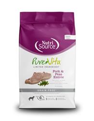 PureVita LID Grain Free Dry Dog Food Pork & Peas Entrée 12 lb