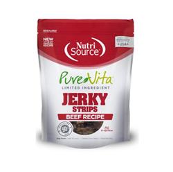 Pure Vita Dog Jerky Treat Beef 4oz.