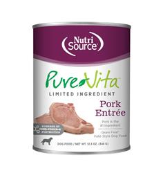 Pure Vita Wet Dog Food 12.3oz Grain Free Pork Pate Carton 12.3OZ - 12 PACK