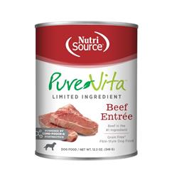 PureVita LID Pate Grain Free Wet Dog Food Beef Entrée 12ea/12.3 oz