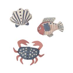 HIGH TIDES GOOD VIBES CANVAS DOG TOY SET OF 3