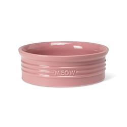 MEOW BLUSH SCULPTED PET BOWL