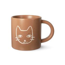 MODERN CAT STONEWARE MUG