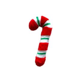 ThoozyPet Holiday Candy Cane 15" Plush Dog Toy