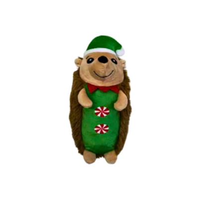 ThoozyPet Holiday Hedgehog 10" Plush Dog Toy