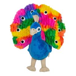 Tall Tails Peacock with Squeaker Dog Toy, 10-in