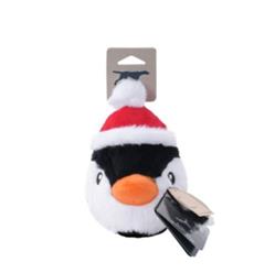 Tall Tails Penguin Head Christmas Dog Toy 5in