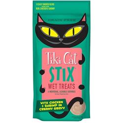 Tiki Pet Cat Stix Mousse Chicken and Shrimp 3oz. (Case of 12)