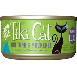 Tiki Pets Cat Papeeko Luau Ahi Tuna and Mackerel 2.8oz. (Case of 12)