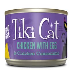 Tiki Pets Cat Luau Kool Chicken Egg 6oz. (Case of 8)