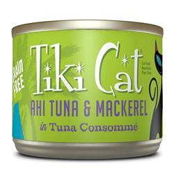 Tiki Pets Cat Luau Papeeko Ahi Tuna Mackerel 6oz. (Case of 8)