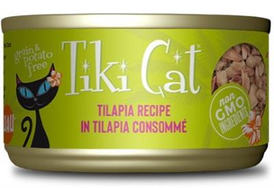 Tiki Pet Cat  Kapi'olani Luau Tilapia 2.8oz. (Case of 12)
