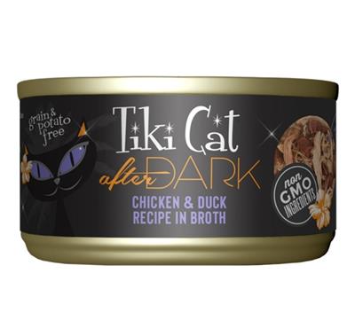 Tiki Pets Cat After Dark Chicken and Duck 2.8oz. (Case of 12)