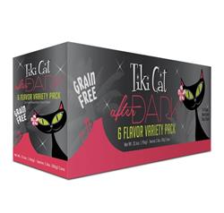 Tiki Pets Cat After Dark 2.8oz. Variety Pack (Case of 12)