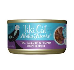 Tiki Pets Cat Aloha Tuna; Calamari and Pumpkin 3oz. (Case of 12)